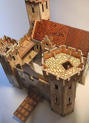 Игровой набор из картона (сборный замок с героями) рыцарский замок1 фото