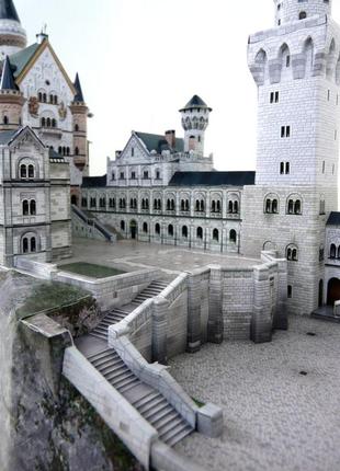 Замок neuschwanstein «новий лебединий камінь» збірна модель7 фото