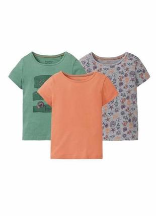 Набор футболок для девочки 3 штуки с ракушками