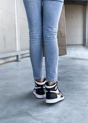 Nike air jordan черно-белые джорданы найк аир джордан женские джорданы4 фото