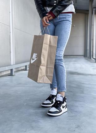 Nike air jordan черно-белые джорданы найк аир джордан женские джорданы9 фото
