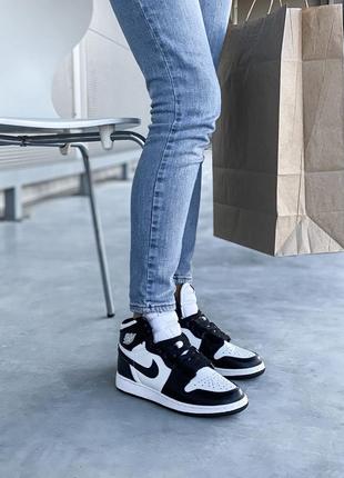 Nike air jordan черно-белые джорданы найк аир джордан женские джорданы10 фото