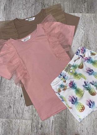 Нарядная футболка h&m 8-10лет
