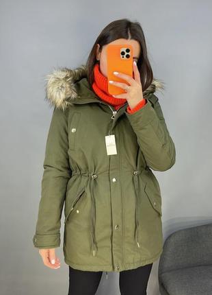 Парка колір хакі від miss  selfridge
