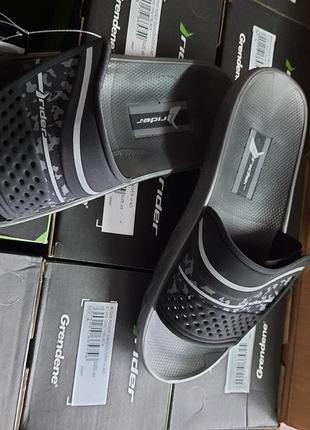 Мужские шлёпанцы на лепучке rider