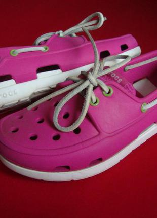 Топсайдеры босоніжки crocs оригінал 32 розмір