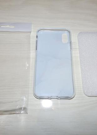 Чехол iphone x / xs мрамор 3