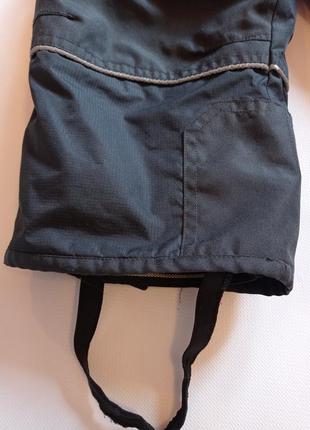 Зимние штаны на подтяжках, полукомбинезон на 3 года.4 фото