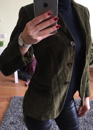 Пиджак трендового цвета хаки из франции оригинал3 фото