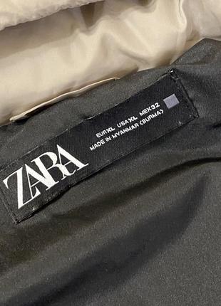 Пуховик  zara , беж5 фото