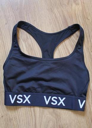 Спортивный топ victoria secret sports bra black2 фото