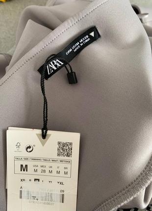 Платье футляр миди zara с очень плотной ткани макси с открытой спинкой плаття зара з довгим рукавом міді сукня максі10 фото