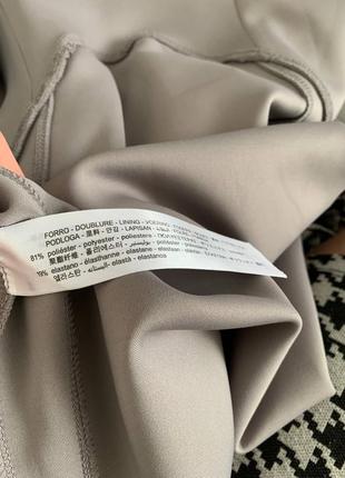 Плаття футляр міді zara з дуже щільної тканини максі з відкритою спинкою плаття зара з довгим рукавом міді сукня максі9 фото