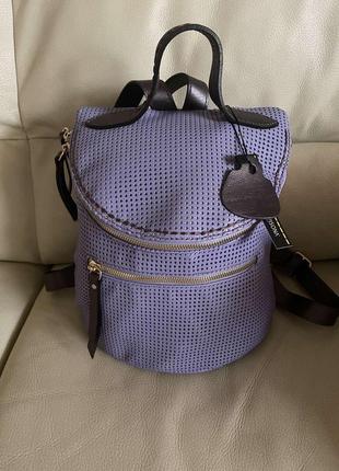 Італійська шкіряний рюкзак, plinio visona1 фото