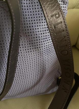Італійська шкіряний рюкзак, plinio visona2 фото