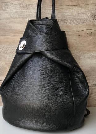 Кожаный женский рюкзак италия1 фото