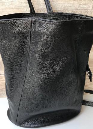 Кожаный женский рюкзак италия3 фото