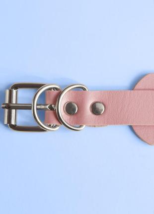 Розовый готический альт чокер украшение с шипами и сердечком косплей аниме кидкор4 фото