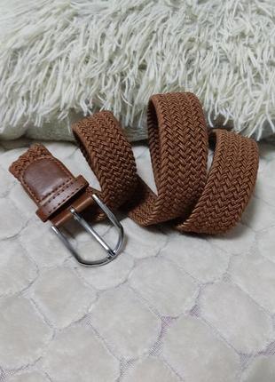 Ремень резинка коричневый 3,5 см, длина 95 см