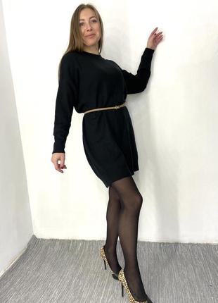 Базовое чёрное платье4 фото