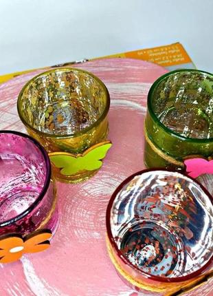 Набір для свічок з декоративним стравою melinera скляні стакани 43 фото