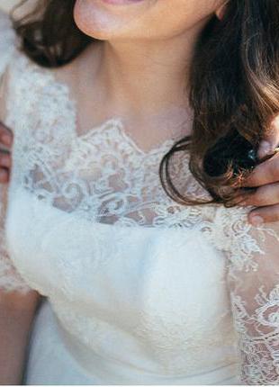 Весільне плаття кольору ivory 42-44розмір2 фото