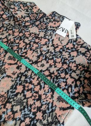 Жаккардовый свитер с цветочным рисунком zara6 фото