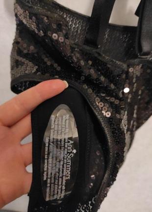 Соблазнительные эффектные трусики шорты кюлоты в пайетках с подтяжками бродвей стиль,