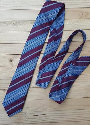 Шовкова краватка в смужку англія2 фото