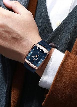 Часы мужские синие наручные классические