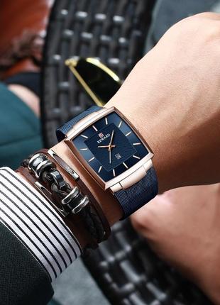 Часы мужские синие наручные классические