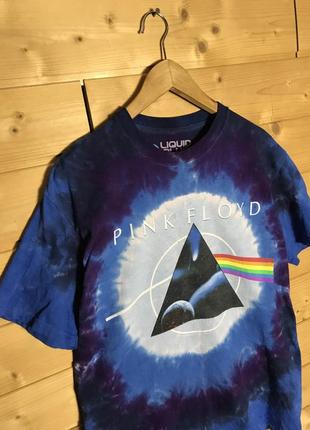 2016 pink floyd liquid blue tie dye футболка