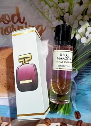 Жіночий аромат ricci maroon morale parfums (річі марун морал парфум) 30 мл