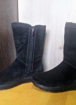 Clarks - кожаные зимние ботинки сапоги2 фото