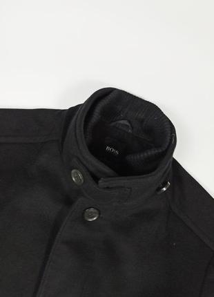 Hugo boss size m 48 пальто чорне чоловіче зимове кашемір шерсть4 фото