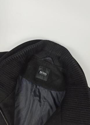 Hugo boss size m 48 пальто чорне чоловіче зимове кашемір шерсть6 фото