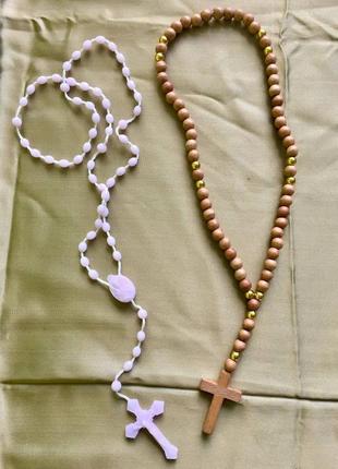 Набір: намисто з хрестиком, чотки