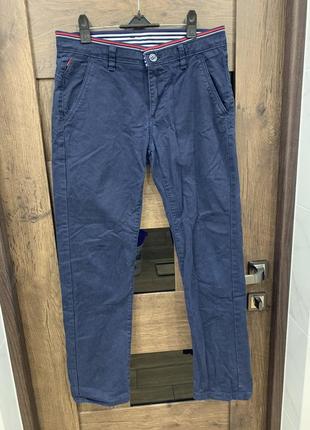 Стильные брюки для мальчика деним котон хлопок синие