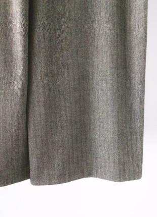 Широкі штани-кюлоти з високою посадкою, шерсть у складі, zara woman7 фото