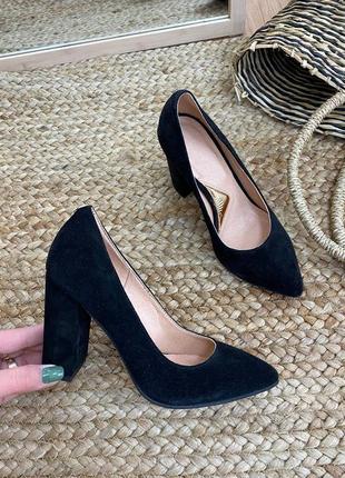 Туфлі човники без вирізу olimp ⛰️натуральний замш