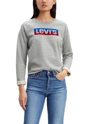 Свитшот женский levi's 3594000040 серый xs(оригинал)