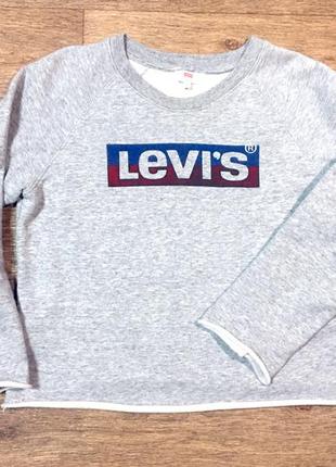 Свитшот женский levi's 3594000040 серый xs(оригинал)3 фото