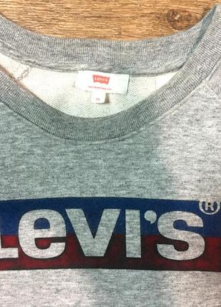 Свитшот женский levi's 3594000040 серый xs(оригинал)7 фото