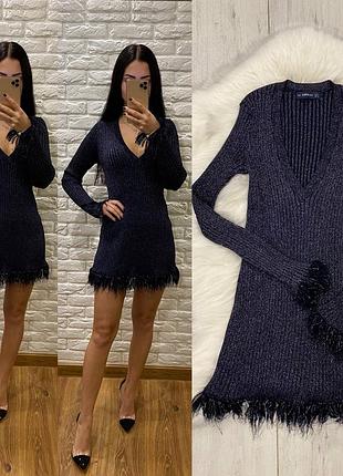 Платье zara люрекс s туника