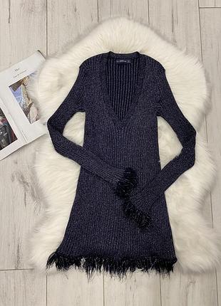 Платье zara люрекс s туника 2