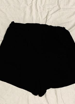 Чёрные летние шорты из вискозы primark4 фото