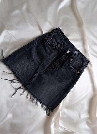 Юбка мини джинсовая
