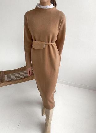 Платье с поясом🔥🔥🔥