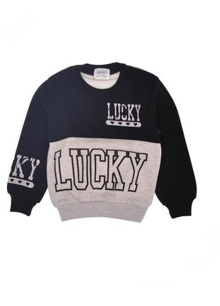 Реглан детский утепленный флисом с текстом