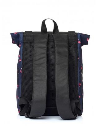Женский рюкзак ролл "фламинго"3 фото